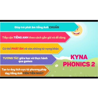 [Voucher - Khóa học Online] Tiếng Anh Cho Trẻ Cùng Kyna Phonics 2