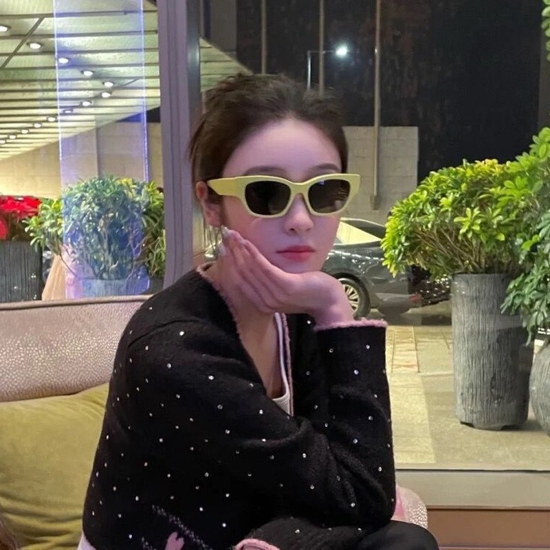 Kính Mát Mắt Mèo Chống Tia UV Màu Sắc Kẹo Ngọt Phong Cách Retro Hàn Quốc Cho Nữ