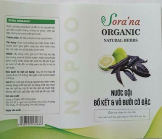 Nước gội bồ kết Sorana