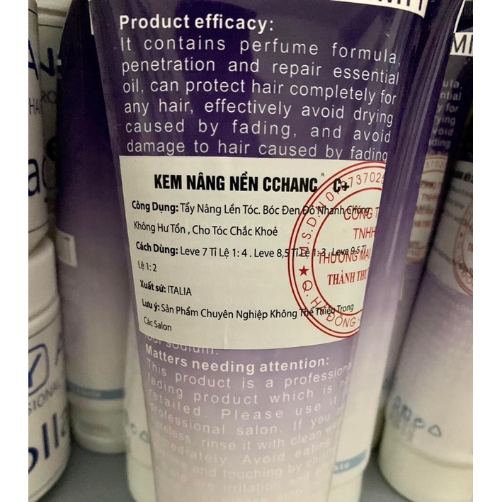 Kem tẩy tóc nâng tông bóc màu đỏ , đen C+ / O- 400ml