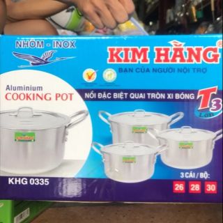 Bộ nồi kim hằng 3 cái 26cm , 28cm ,30cm