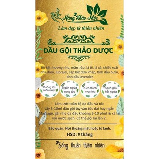 Dầu gội bồ kết thảo dược