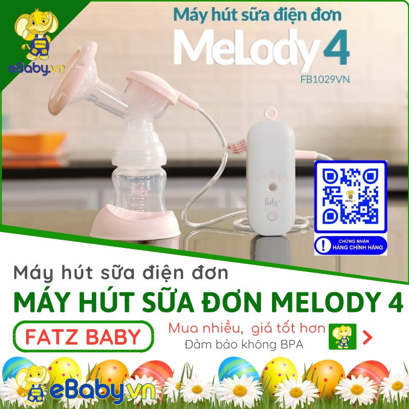 MÁY HÚT SỮA ĐIỆN ĐƠN MELODY 4 - FATZBABY FB1029VN - Bảo hành 12 tháng toàn quốc