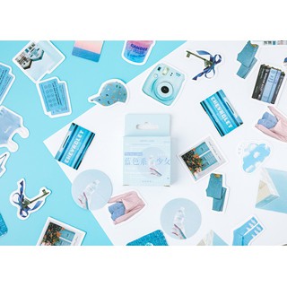 GIÁ SỐC - Hình dán sticker lifestyle - cuộc sống màu xanh/blue - CÓ SẴN