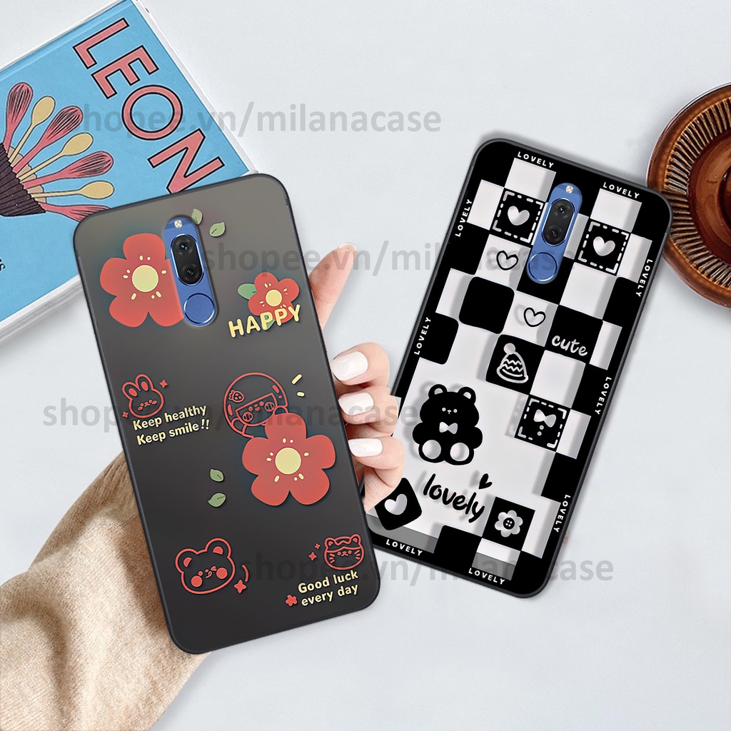 Ốp Huawei Nova 2i in hình caro trái tim siêu đẹp, siêu nét đầy phong cách cá tính