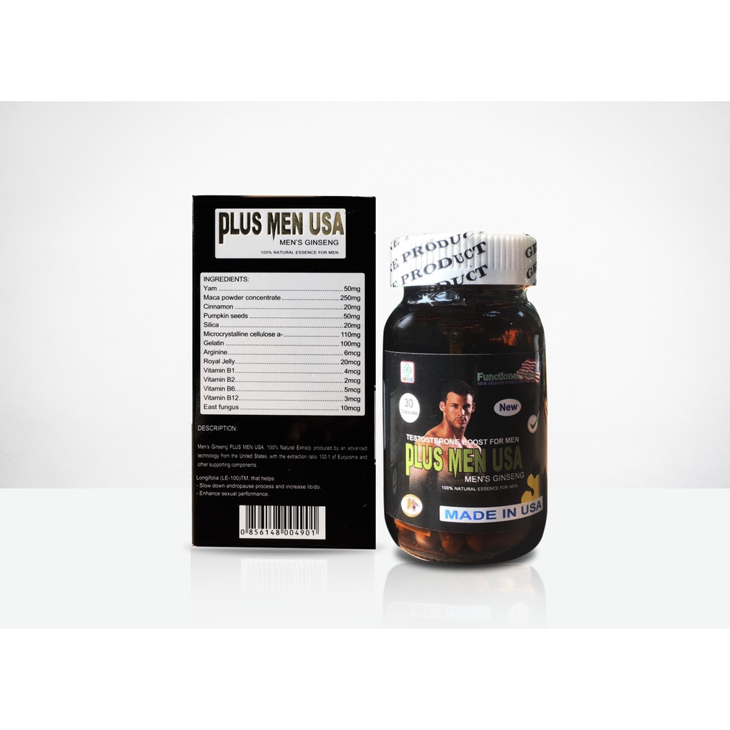 Viên uống Plus Men USA tăng cường sinh lực nam hiệu quả