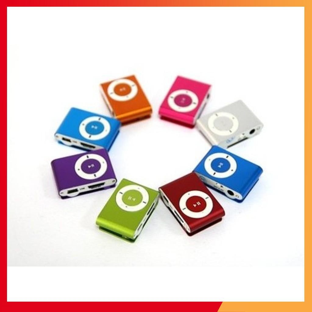 Máy Mp3 shuffle VỎ NHỰA Có Khe Cắm Thẻ - Shopbansi