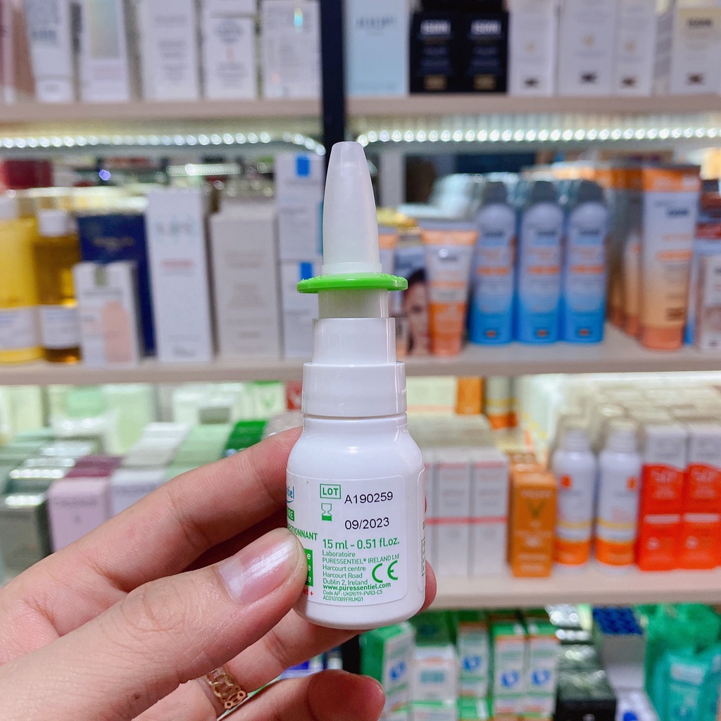 Xịt thông mũi hữu cơ Puressentiel Bio Essential Oils Decongestant Nasal Spray