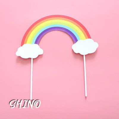 Topper giấy cầu vồng