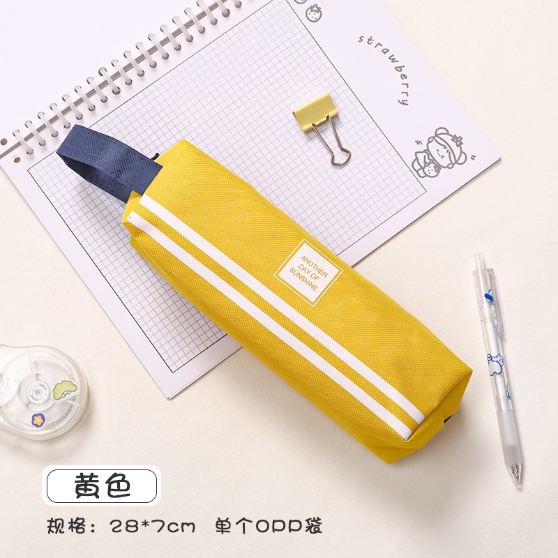 Túi Đựng Bút Bằng Vải Oxford Sức Chứa Lớn Thiết Kế Đơn Giản Cho Học Sinh