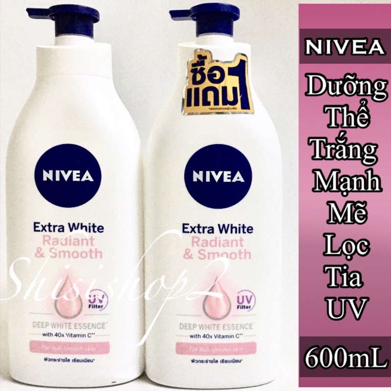 (Mới)Sữa dưỡng thể Ban ngày Nevia 600mL Thái lan dưỡng trắng rạng rỡ mịn màng