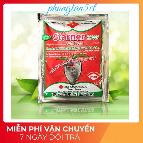 Thuốc Trừ Bệnh STARNER 20WP (gói 100g)  Mẫu Mới