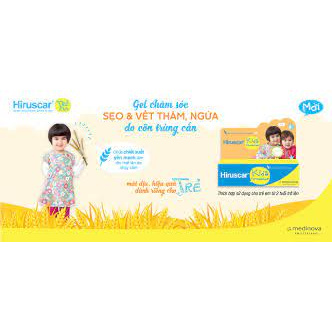 HIRUSCAR KIDS Gel Cải Thiện Sẹo và Vết Thâm, Ngứa Dành Cho Trẻ Em 10g