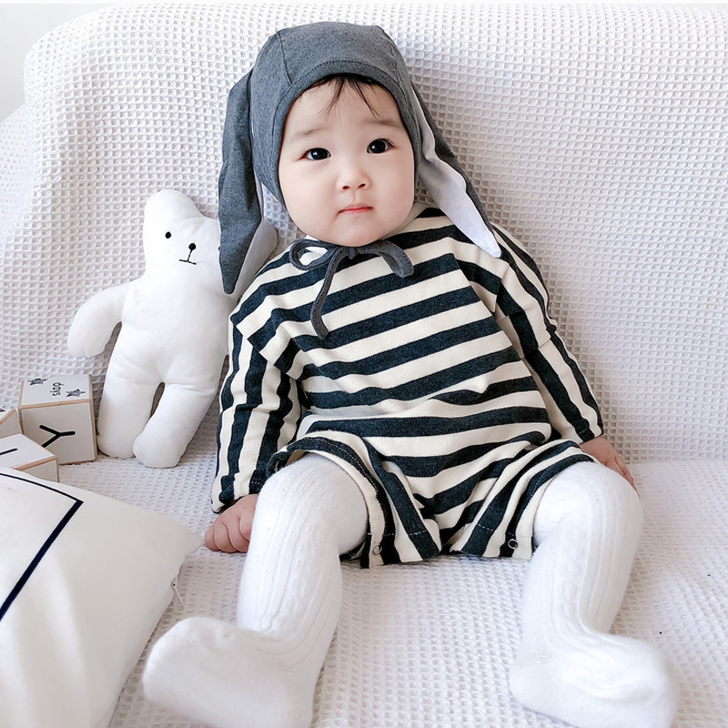 Set Áo Liền Quần + Mũ Tai Thỏ Cho Trẻ Sơ Sinh