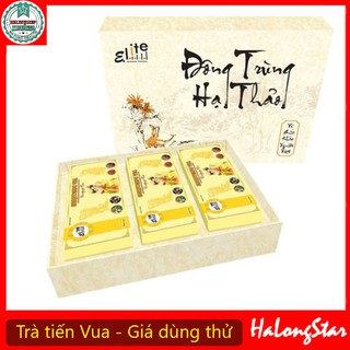 Trà Đông Trùng Hạ Thảo Tiến Vua ELITE ASIA.Trà thảo mộc mát gan, bổ thận, tăng cuong si.nh ly nam [Halong Stars]