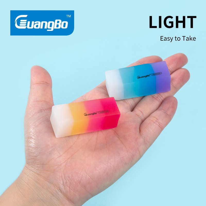 Gôm tẩy 4B Rainbow H06034 GuangBo nhiều màu sắc