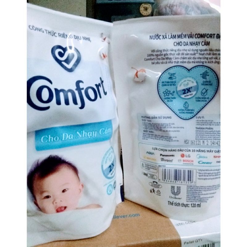 nước xả Comfort dành cho da nhạy cảm túi 120ml