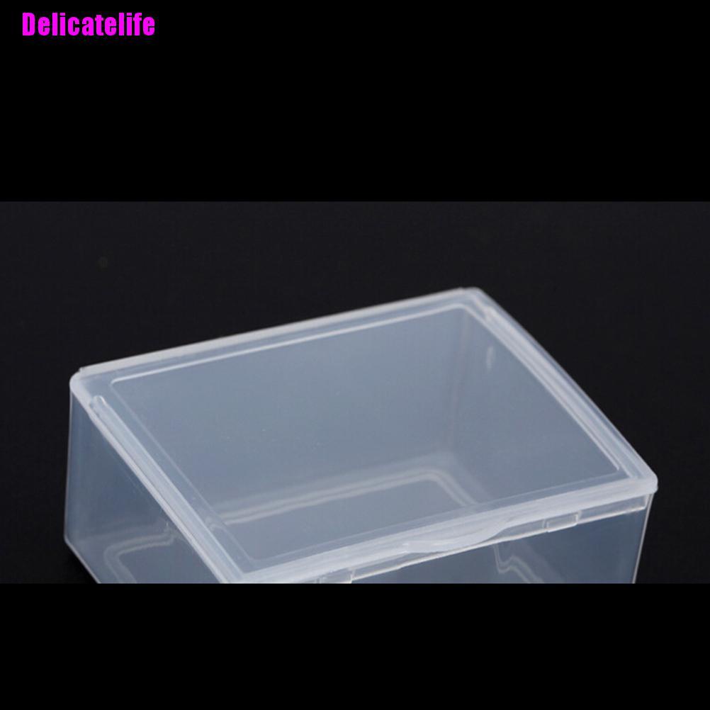 Set 5 hộp nhựa trong suốt hình chữ nhật đa năng