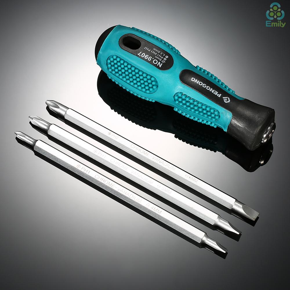 Set 4 tua vít PENGGONG từ tính hai chiều cách nhiệt dùng để sửa chữa điện