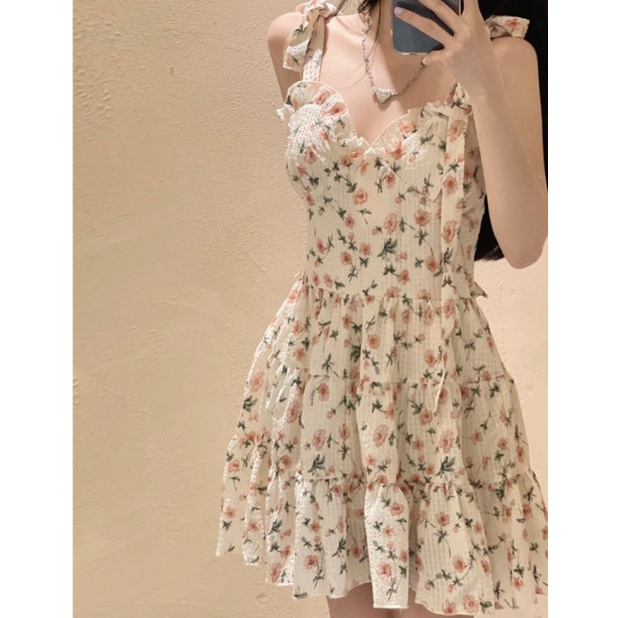 Đầm Hoa Mini Thời Trang Mùa Hè Quyến Rũ Cho Nữ