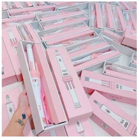 Máy Uốn Tóc Làm Xoăn Xoay Tự Động 360 Độ Hàng Đẹp - VHT SHOP