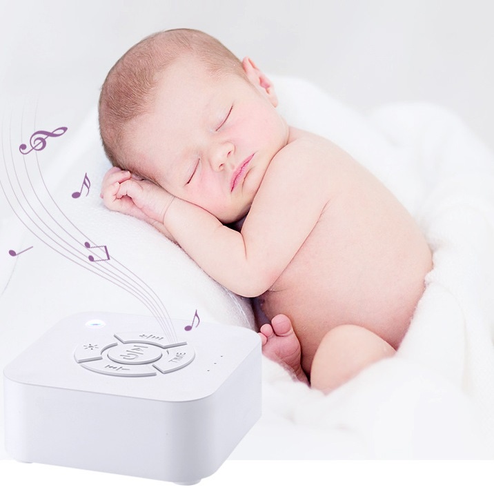 Máy tạo tiếng ồn trắng cho bé ngủ ngon white noise, thiết kế nhỏ gọn âm thanh chân thật ru bé ngủ ngoan