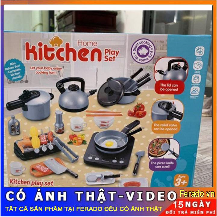 ĐỒ CHƠI NẤU ĂN 36 MÓN GIÁ XƯỞNG