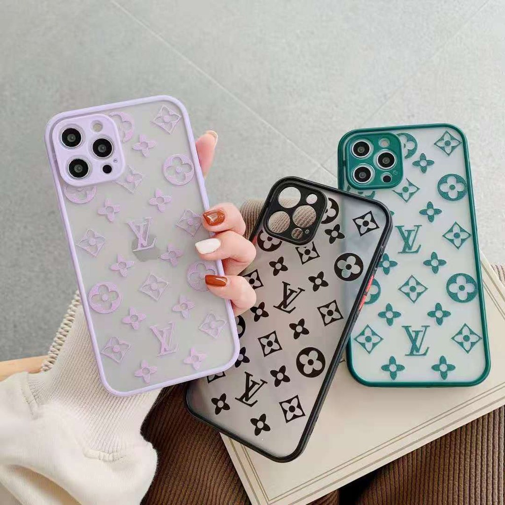 Full Camera protective LV Case iPhone 12 mini pro max SE2020 11 Pro Max 7 8 Plus X XR XS Max big brand LV anti-fall mobile phone case PC hard shell