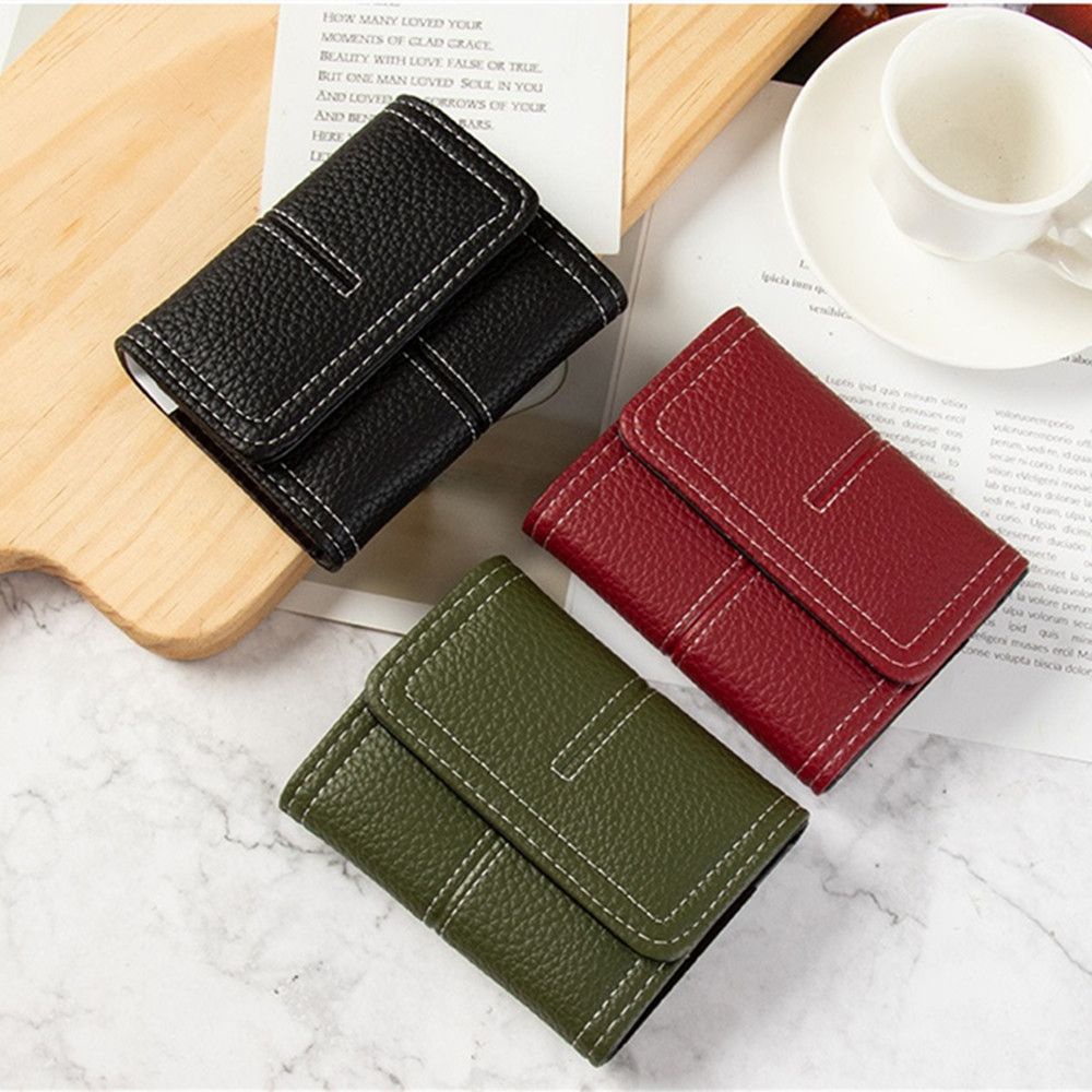 Ví đựng thẻ tín dụng bằng da PU nhỏ nhắn chống khử từ màu trơn tinh tế sang trọng có thể mở rộng nhiều màu dành cho nữ