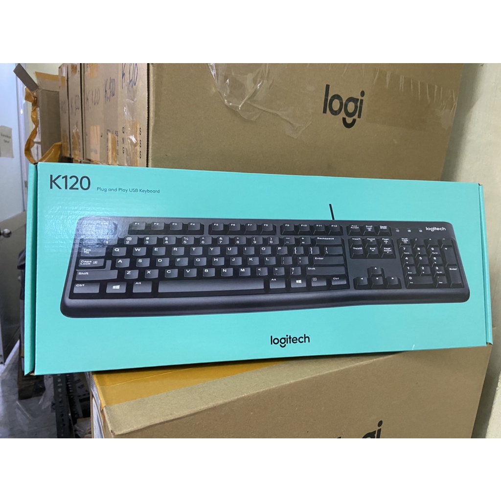 Bàn phím có dây Logitech K120 - hàng chính hãng Logitech