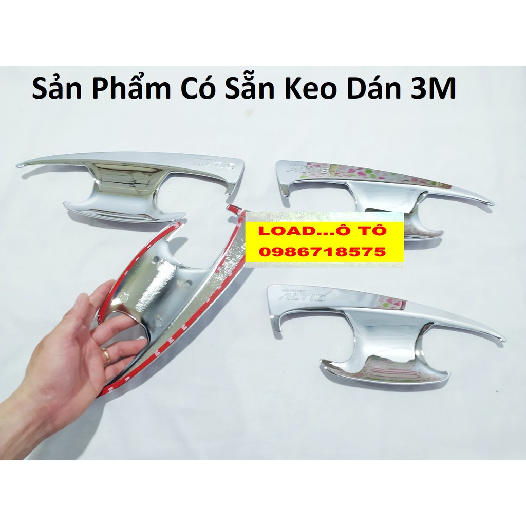Ốp Hõm Cửa Xe Toyota Altis 2022-2018 mạ crom cao cấp