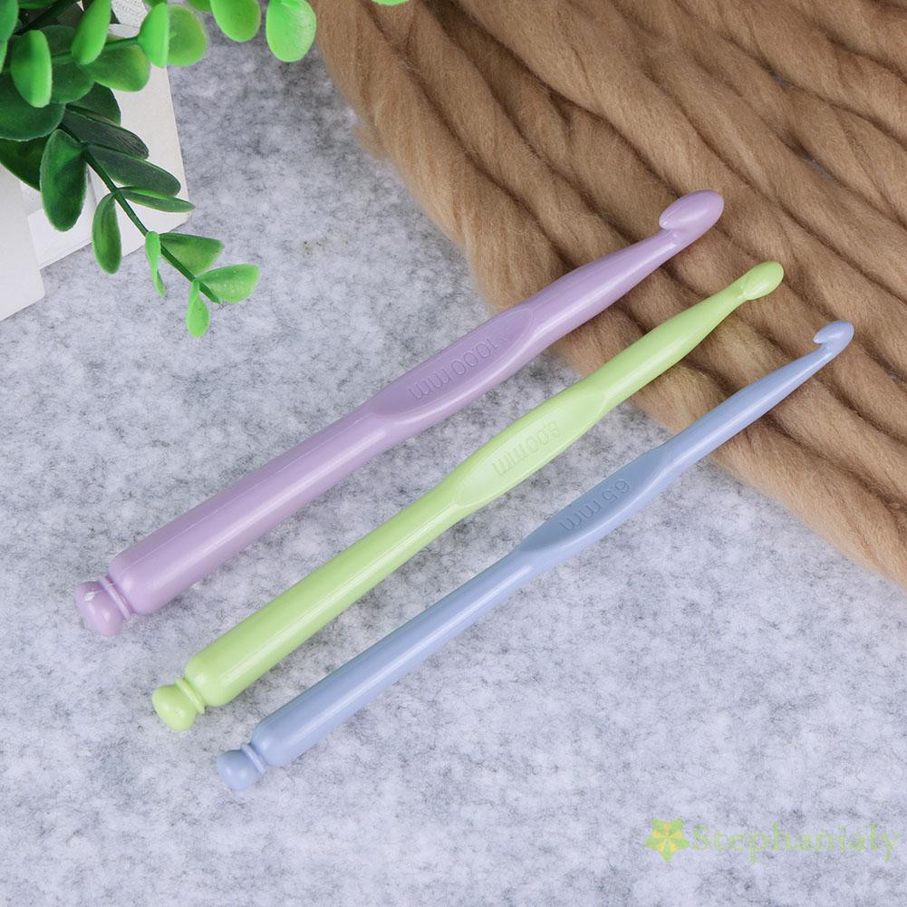 Set 12 Dụng Cụ Đan Móc Len Bằng Nhựa 2-10mm