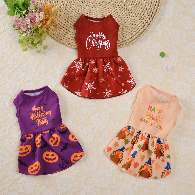 Đầm Công Chúa Hóa Trang Halloween Cho Thú Cưng 27
