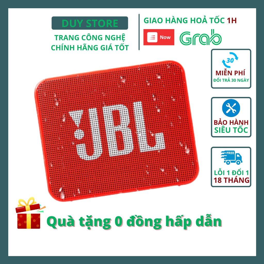 Loa Bluetooth mini JBL Go 2 giá rẻ - 3.1W, FULLBOX NEW 100%, Chống nước tiêu chuẩn IPX7 - duystore