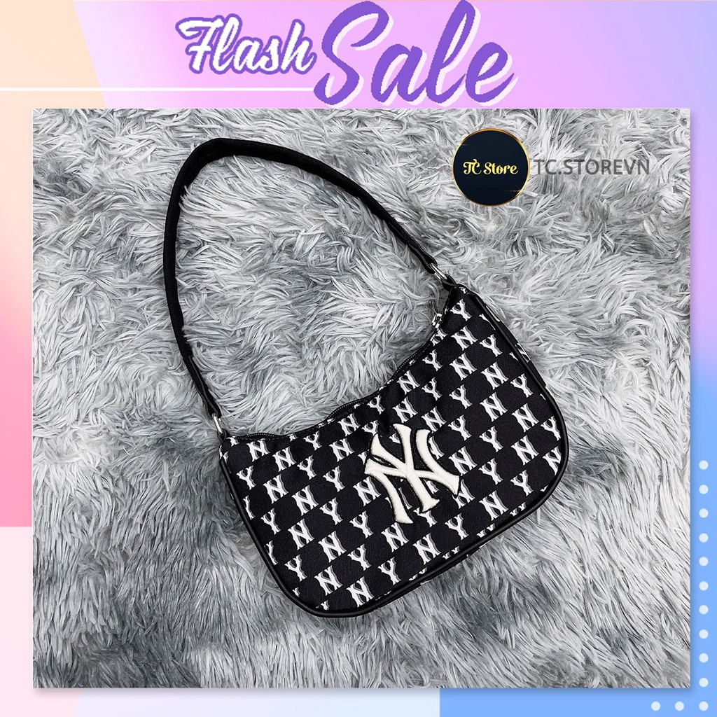 Túi Xách NY Nữ Monogram Hobo Black  Đổi Trả 1:1  Hàng Xuất Xịn