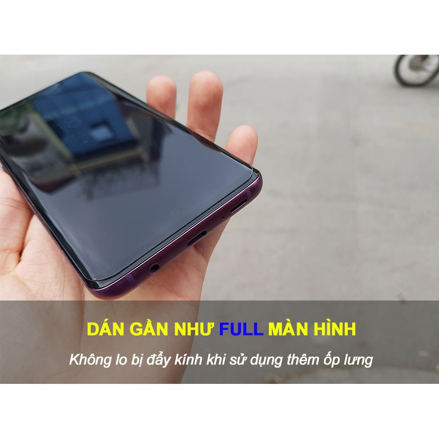 Dán kính cường lực Samsung Note 8 full keo nước UV full màn hình