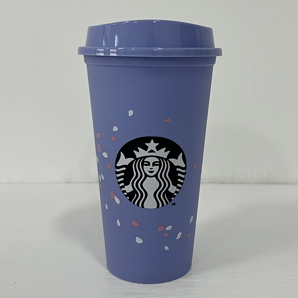 Cốc nước Starbucks hình hoa anh đào có thể tái sử dụng dung tích 500ml
