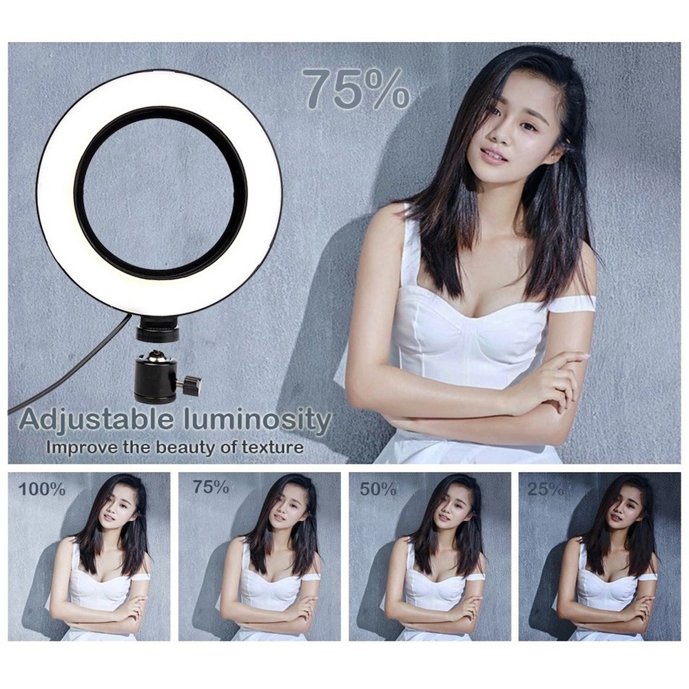 Vòng đèn Led 6 Inch 16cm hỗ trợ chụp ảnh