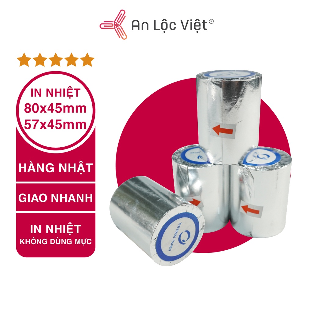 Giấy in nhiệt -giấy in bill- giấy in hóa đơn nhiều kích cỡ K57x45mm