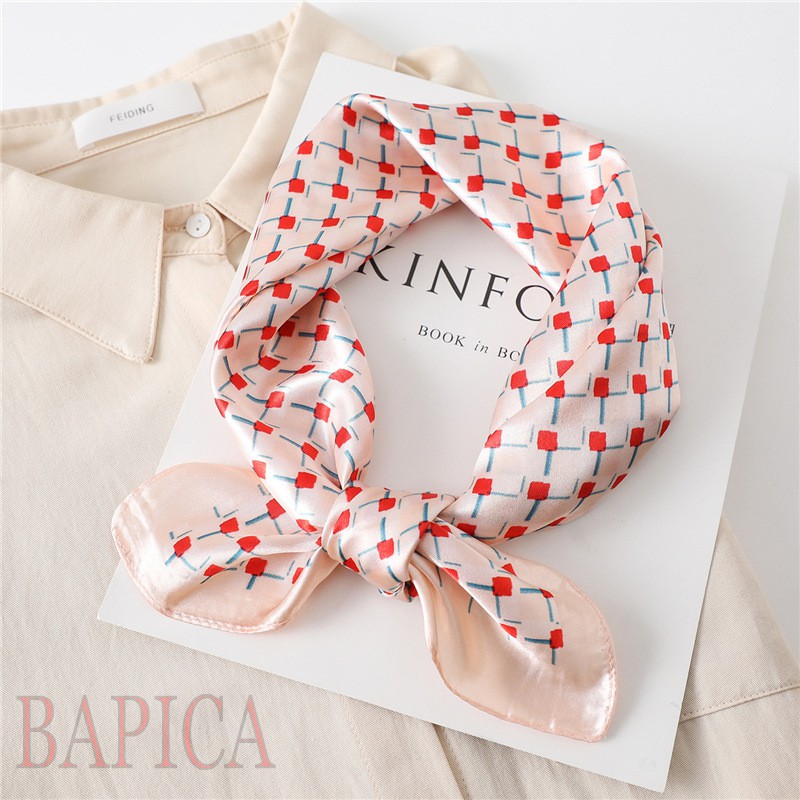 Khăn turban quàng cổ đội đầu áo bandana lụa vuông,khăn turban thời trang A13