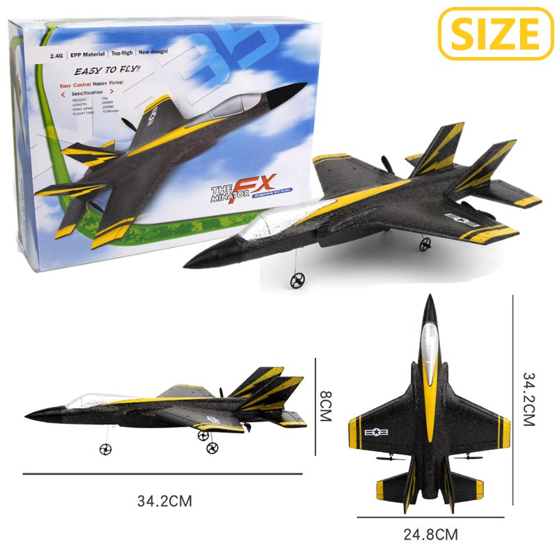 Máy bay chiến đấu điều khiển 2 kênh RC tốc độ cao dành cho trẻ em