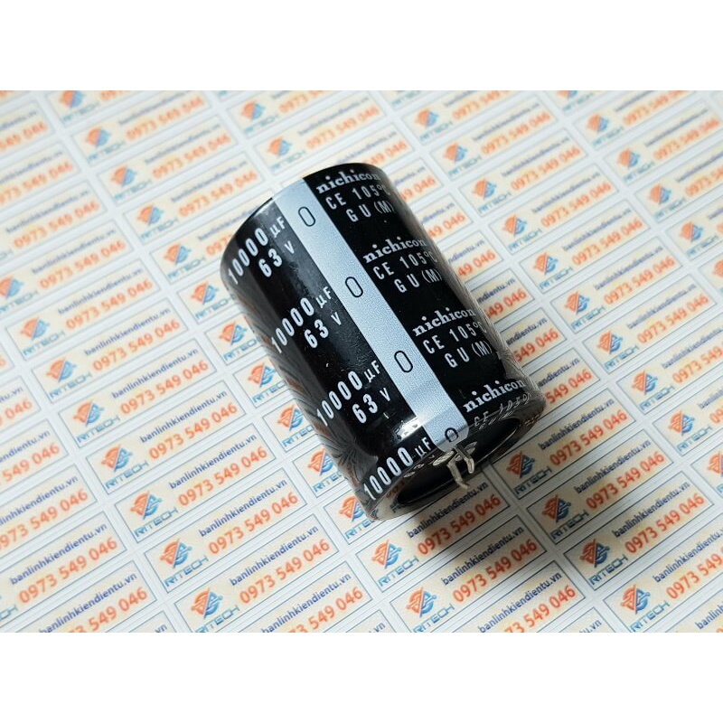 Tụ hóa Nichicon 10.000uF 63V kích thước 35x50mm