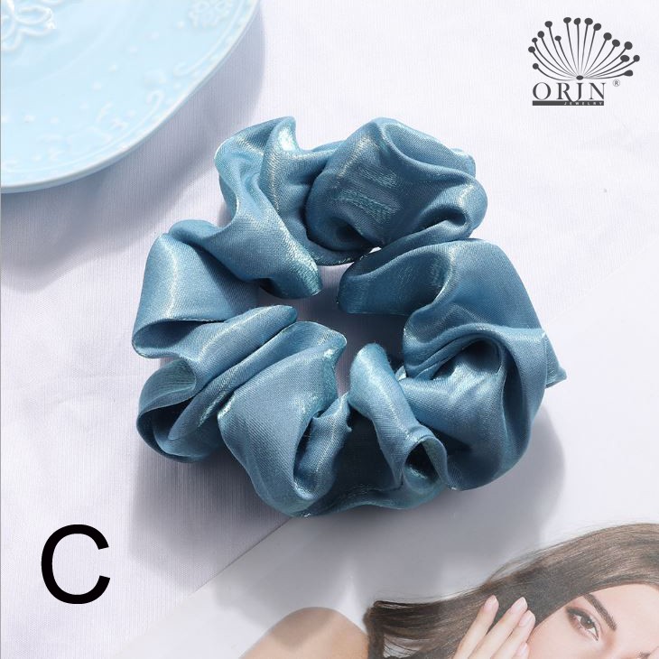 Buộc tóc scrunchies lụa nhiều màu siêu đẹp Orin K1112