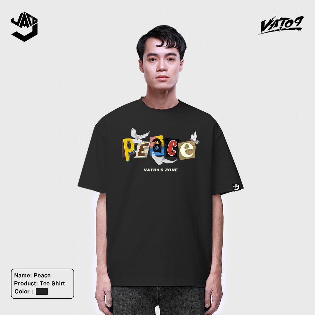 Áo thun nam nữ Peace Tee Hòa Bình Văn Toàn💖Chất vải cotton thấm hút mồ hôi dày dặn💖 hình in PET chất lượng cao SSSHOP