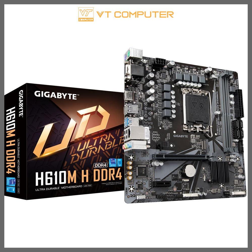 Bo mạch chủ Gigabyte / H610M H / DDR4 / Socket 1700 / Bảo Hành 36 Tháng