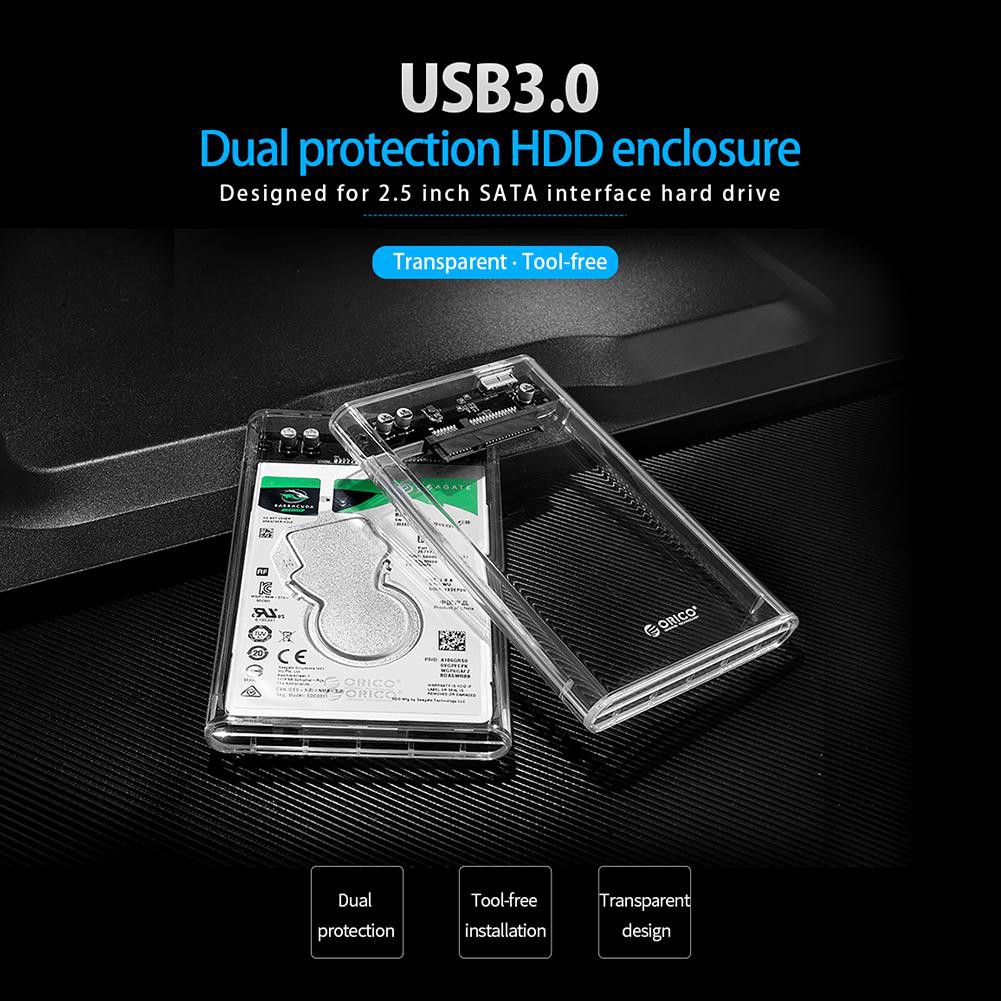 Vỏ đựng ổ cứng ngoài 2.5 Inch SATA USB3.0 HDD thương hiệu ORICO cao cấp