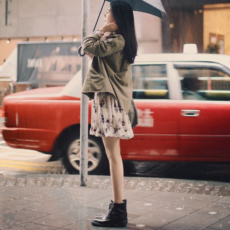 Đầm Chiffon Tay Dài Thiết Kế Cắt Xẻ Độc Đáo Phong Cách Hàn Quốc