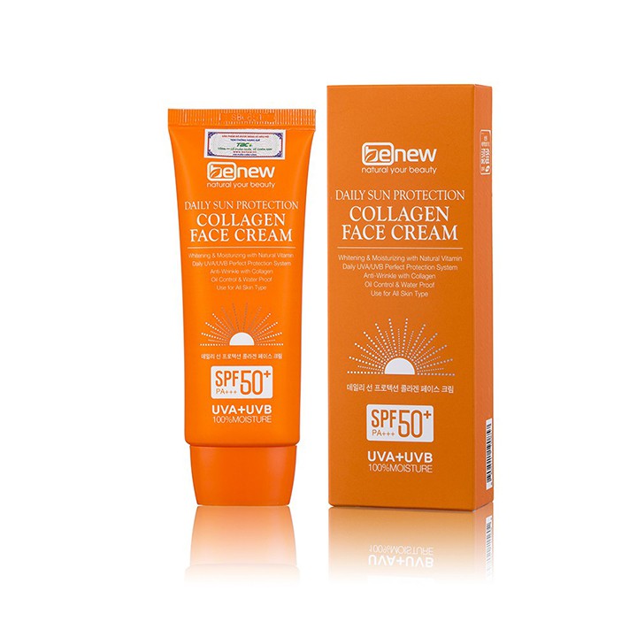 Kem chống nắng cao cấp dành cho da mặt - Benew Collagen Sun Cream Dưỡng Trắng, Nâng Tone Da (trăng) 70ml-Hàng Chính Hãng | BigBuy360 - bigbuy360.vn