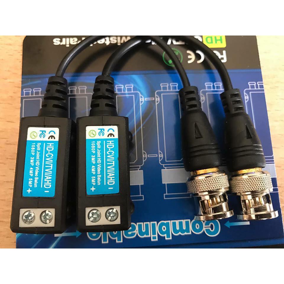 Video balun camera 5MP AHD/CVI/TVI chống nhiễu