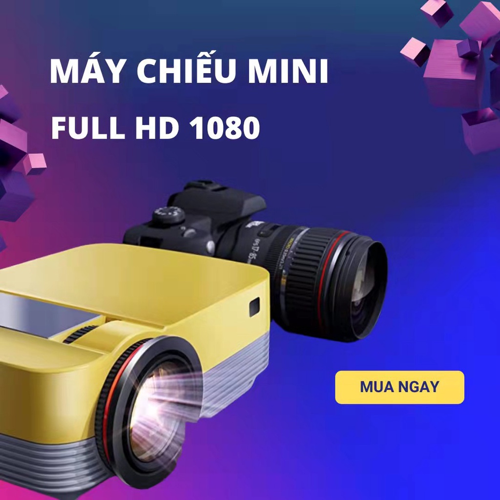 Máy chiếu Mini đa năng Q6 Full HD 1080, sắc nét trên từng khung hình, Xem phim ,bóng đá giải trí ngay tại nhà